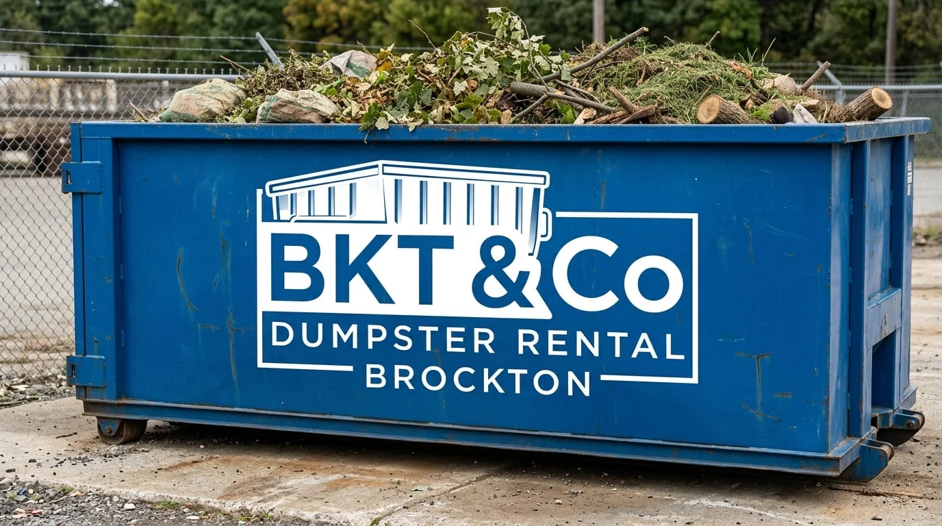 Yard Waste Dumpster Rental Brockton MA-img